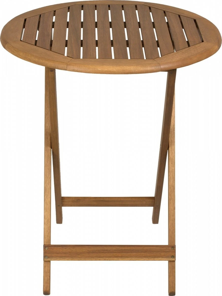 Vrtni pohištveni set iz lesa, Fieldmann FDZN 4003-T, rjav, 1 miza + 2 zložljivi stoli z blazinami