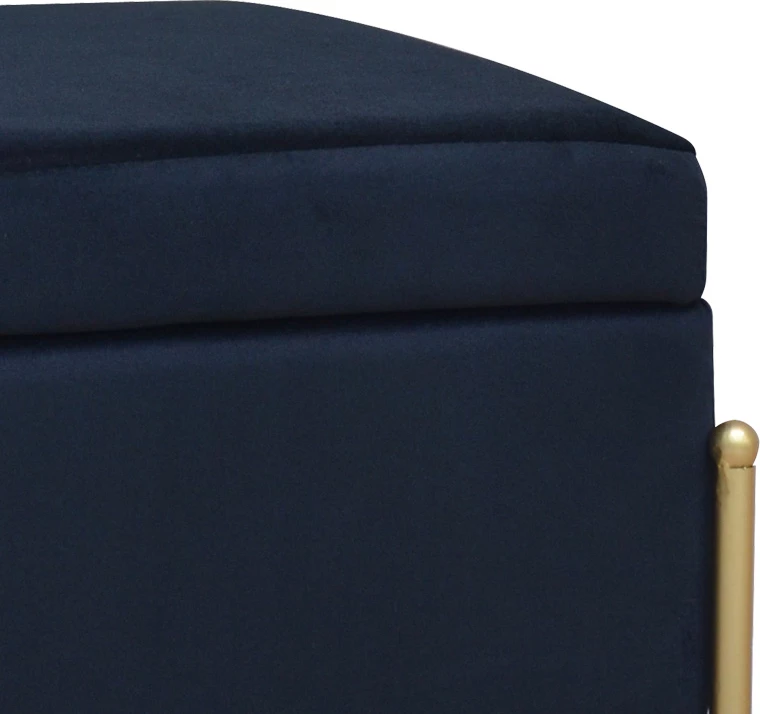 Tabure-trunk iz žameta, črn Panton, 40x40x36,5 cm