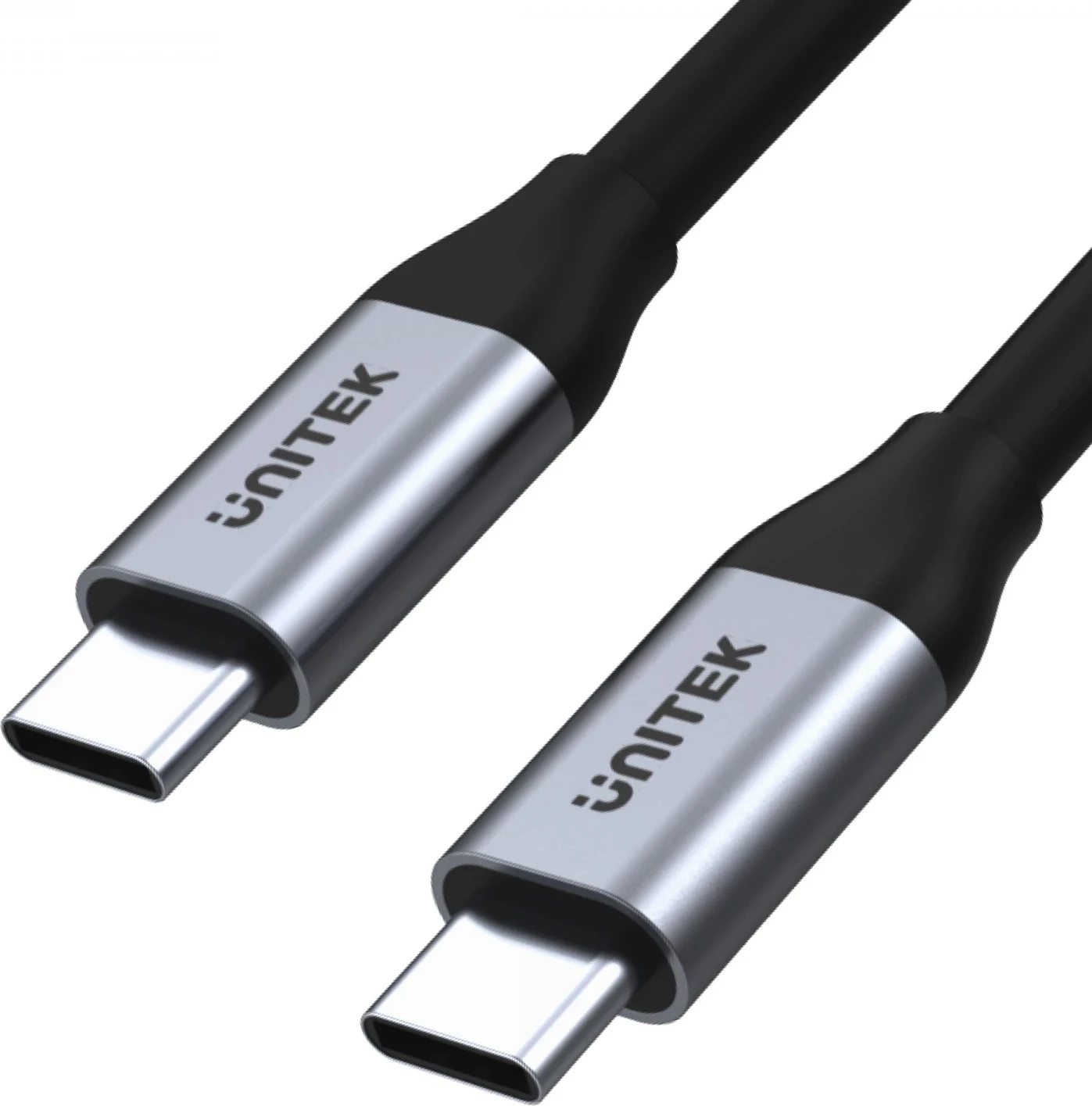 USB-C kabel za USB-C Unitek, 10Gbps, 4K 60Hz, 20V/5A, črn