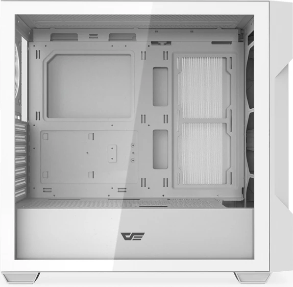 Računalniško ohišje Mesh, Darkflash DS900 ATX Midi Tower, kaljeno steklo s tečaji, do 12 ventilatorjev / radiator 360 mm, 2x2.5" + 2x3.5", brez ventilatorjev, belo