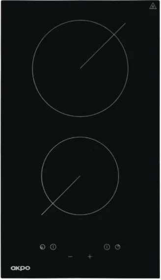 Keramična kuhalna plošča Akpo PKA30830/2, 2 kuhališni coni, 3000 W, črna