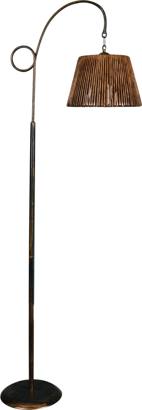 Kovinska talna svetilka rjave barve FH7487 30x162 cm