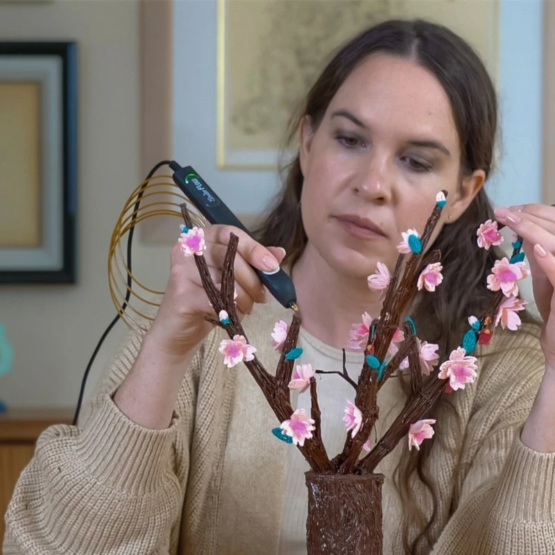 3D pisalo za tiskanje 3Doodler FLOW 2,2 mm, črno