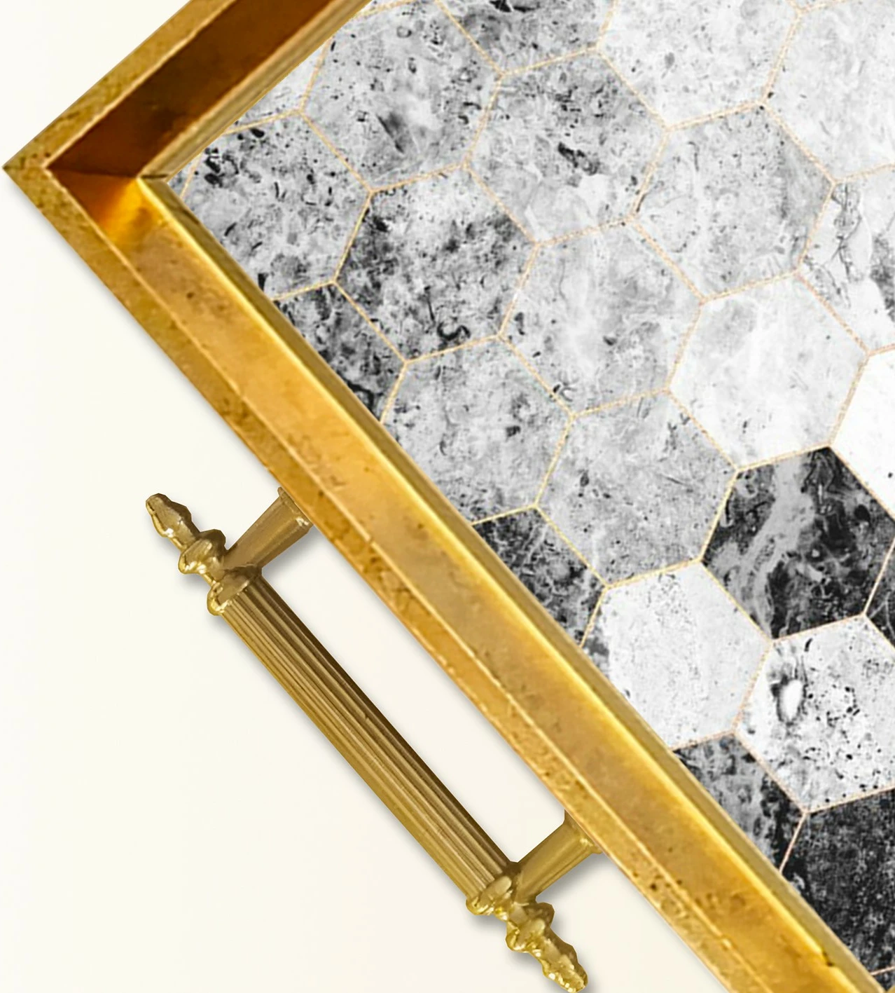 Pladenj iz stekla, večbarven, Aberto Design TPEA9822