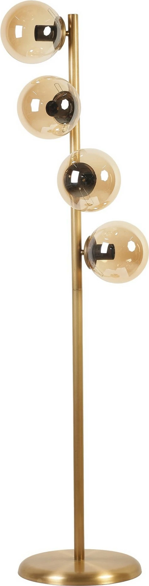Stoje za talno svetilo Simay, Opviq, 4 luči, zlata, stekleni bal