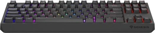Mehanska brezžična tipkovnica z RGB osvetlitvijo Genesis Thor 230 TKL, Outemu Silent Lemon, črna