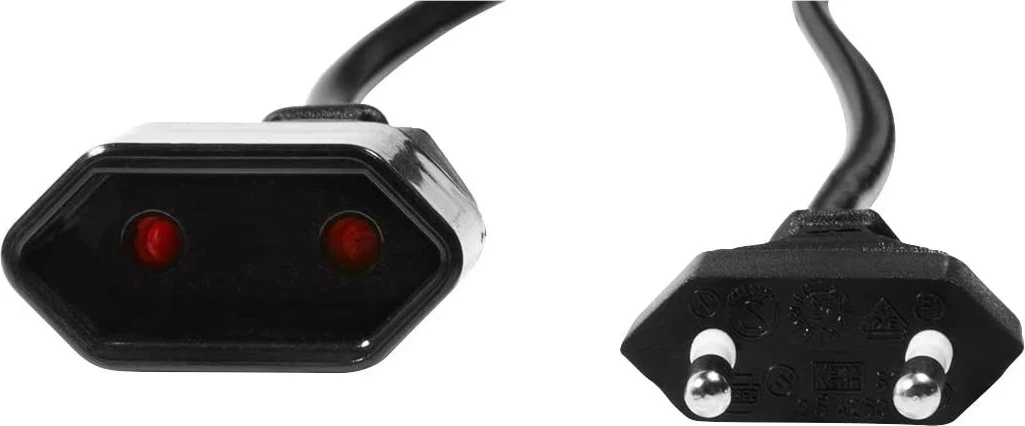 Kablu podaljšek LogiLink, Euro CEE 7/16, 1,0 m, črn