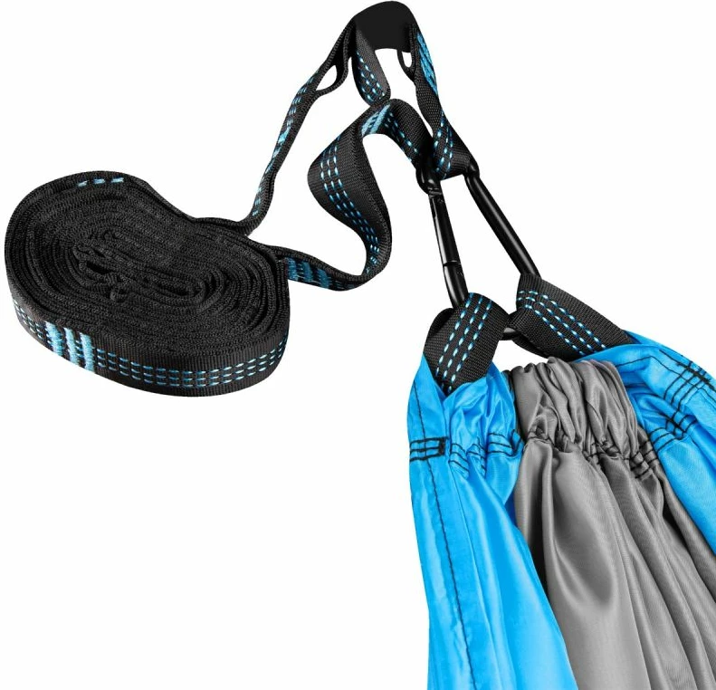 Turistični viseči stol (hempak) Spokey AIR ROCKER, modro-siv, za moške, ženske in otroke