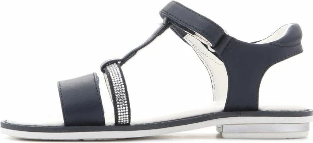 Sandali dihanja z okrasitvijo iz kristalov Geox, modri