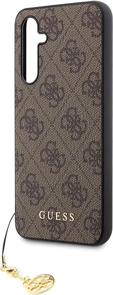 Ovitek za telefon 4G Charms, rjav, Guess GUHCS23FEGF4GBR za Samsung Galaxy S23 FE