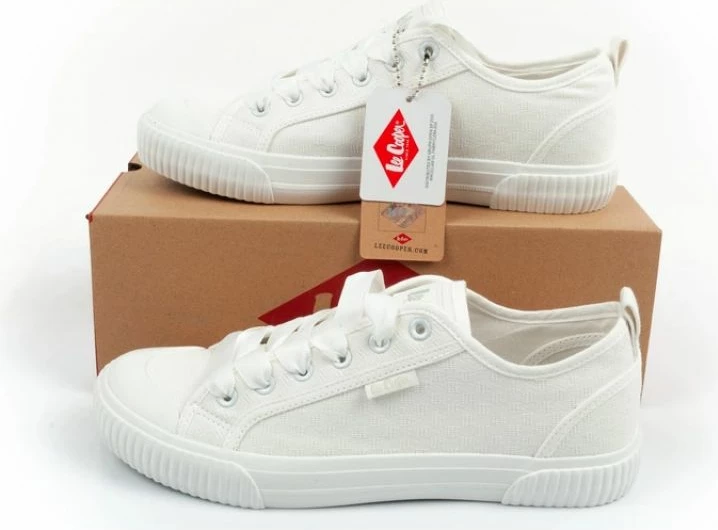 Ženski čevlji Lee Cooper, beli