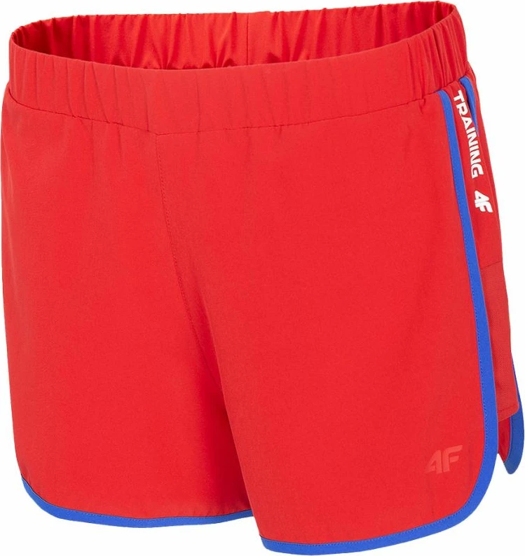 Šorce za ženske 4F, za trening, rdeči