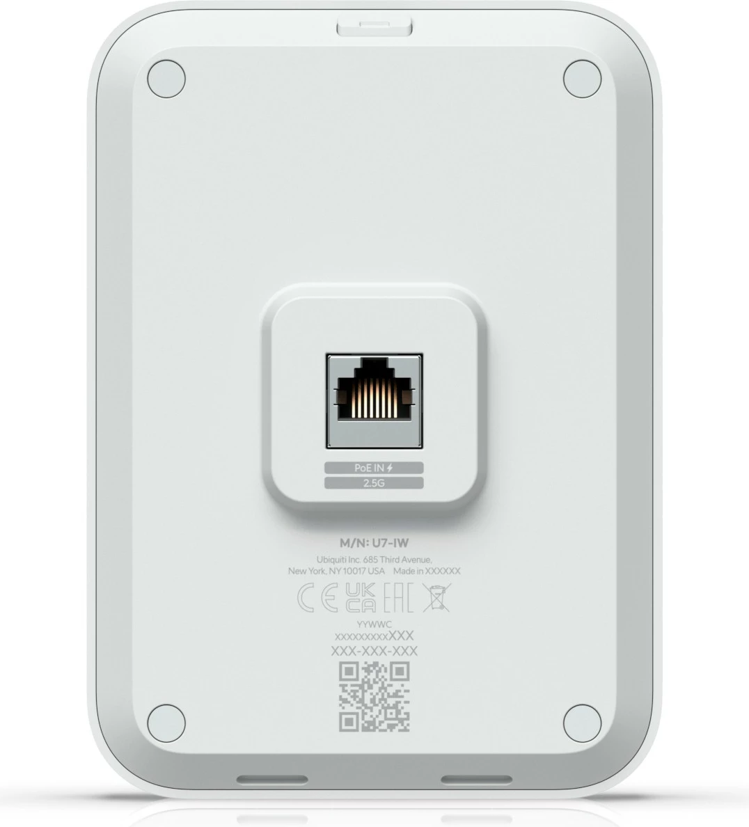 Access point Ubiquiti U7 In-Wall, 2,4 GHz, 5 GHz, 4300 Mbit/s, bel
