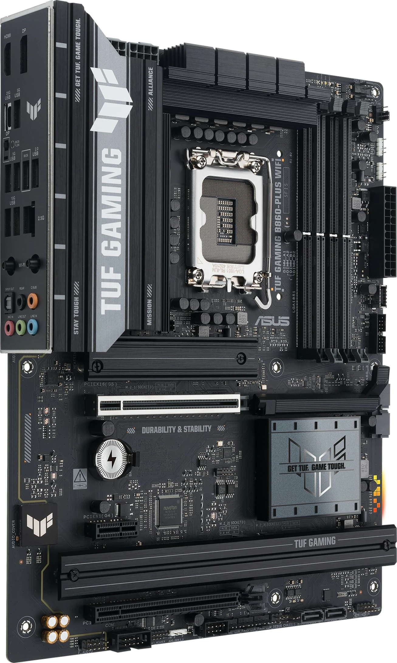 Plošča za matično ploščo ASUS TUF GAMING B860-PLUS WIFI, LGA1851, ATX