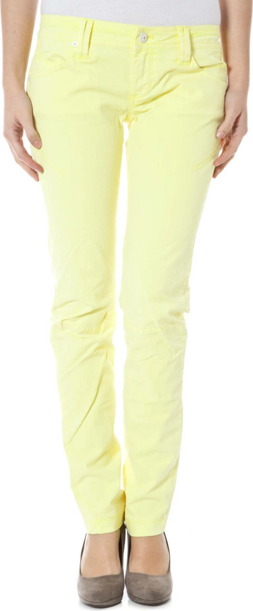 Hlače za ženske ZUELEMENTS, rumene