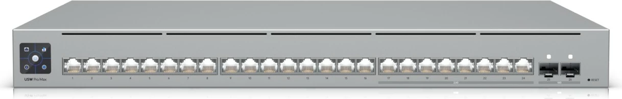 Stikalo Ubiquiti Pro Max 24, L3, 2,5G Ethernet (100/1000/2500), 1U za vgradnjo v rack