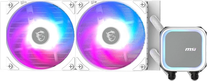 Hladilni sistem MSI MAG CORELIQUID A13 240, za ploščo in procesor, bel