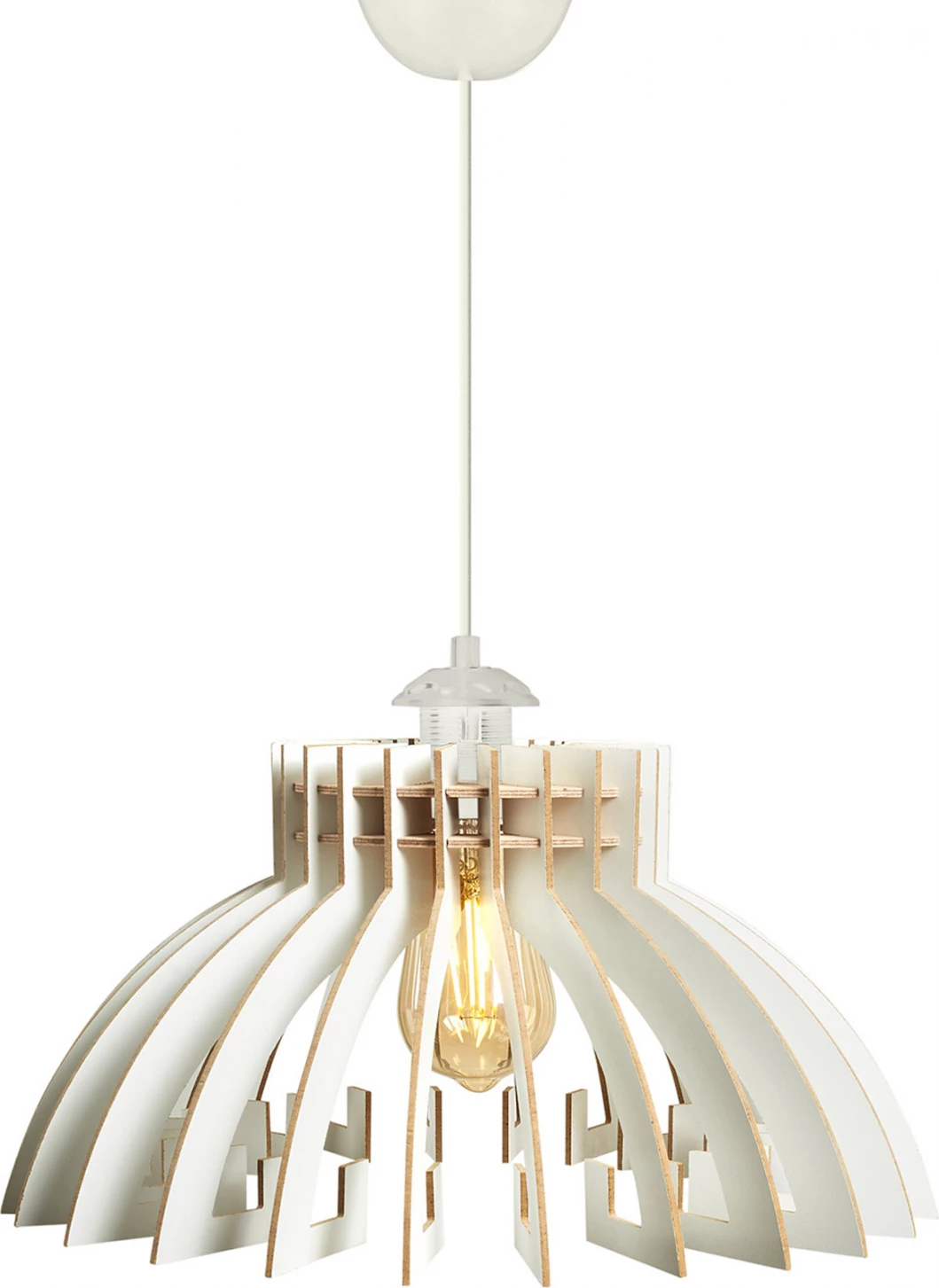 Lesena viseča stropna svetilka bela FH7350.02 Φ54x65Υ cm