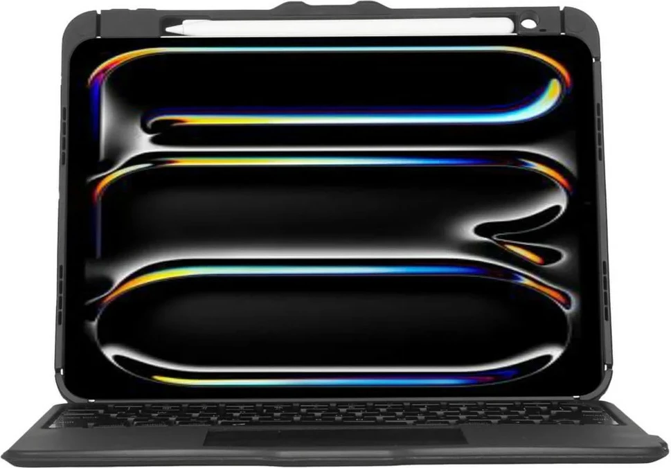 Ovitek z brezžično osvetljeno tipkovnico, Targus Versavu, Bluetooth 5.0, španski QWERTY, črn