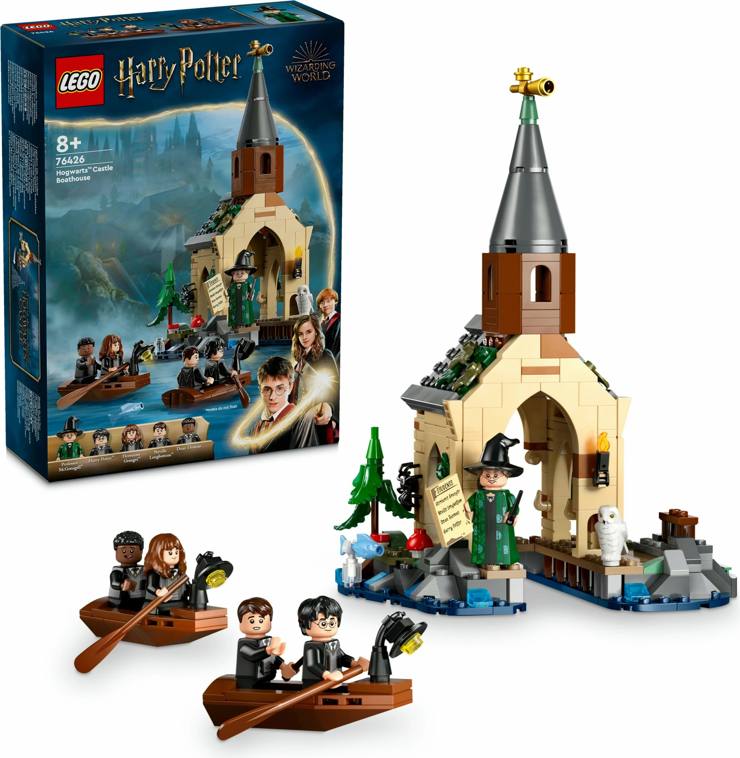 Set za sestavljanje Hogwarts Castle Boathouse, LEGO Harry Potter, 350 kosov, večbarven