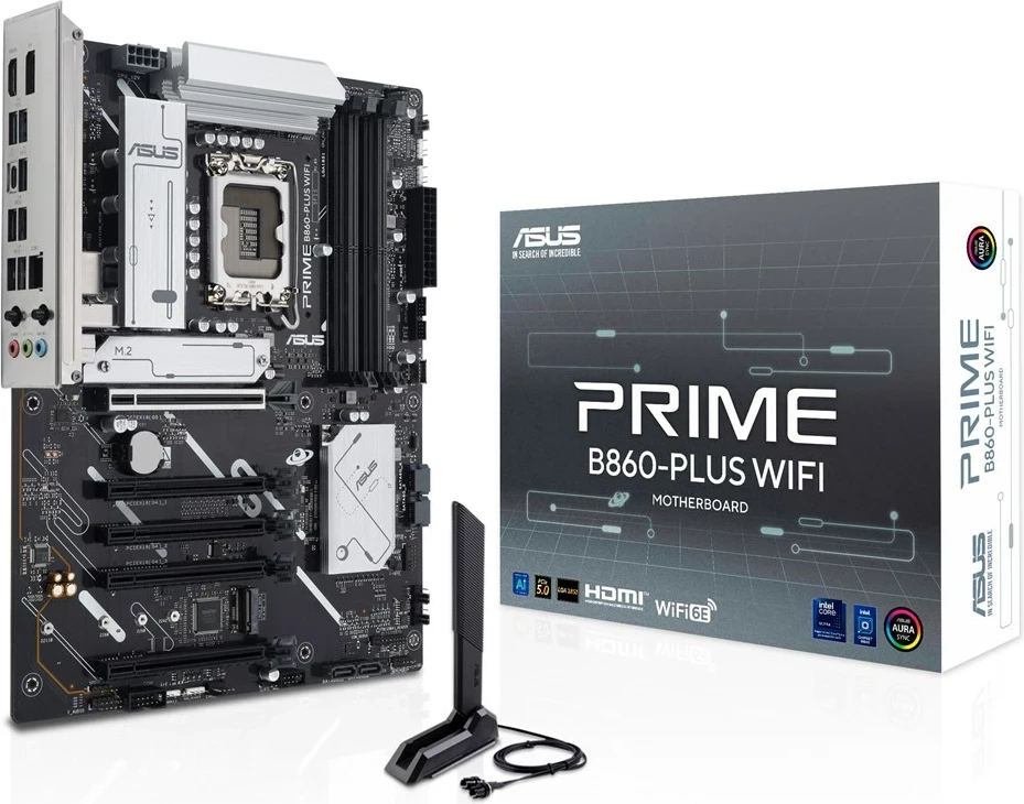 Plošča Prime B860-PLUS WIFI ASUS, ATX, Intel B860, Wi‑Fi 6E
