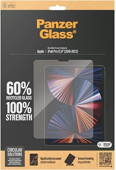 Zaščitno kaljeno steklo Ultra-Wide Fit PanzerGlass za iPad Pro 12.9" (2018-2022)