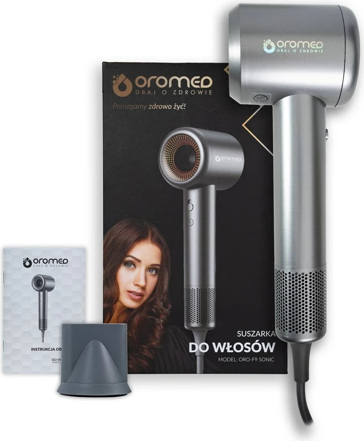 Sušilec za lase Oromed ORO-F9 SONIC, 1600 W, siv