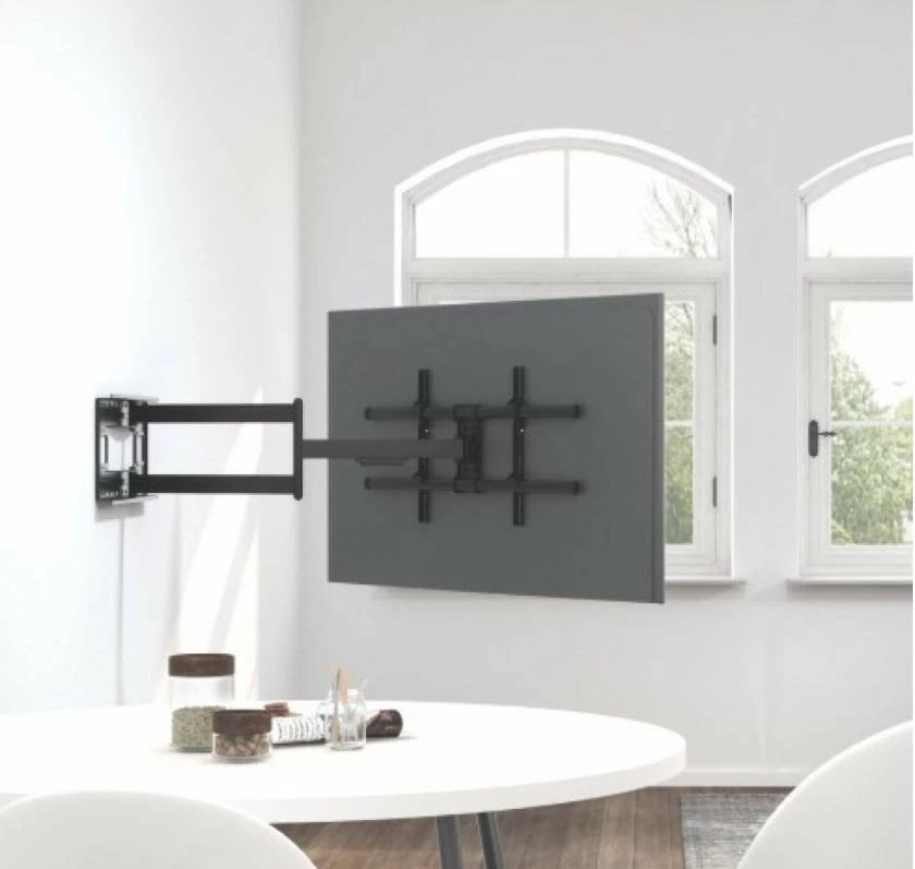 Stenski nosilec za televizor Techly 362169, 43-80 inč, vrtljiv, 50 kg, črn
