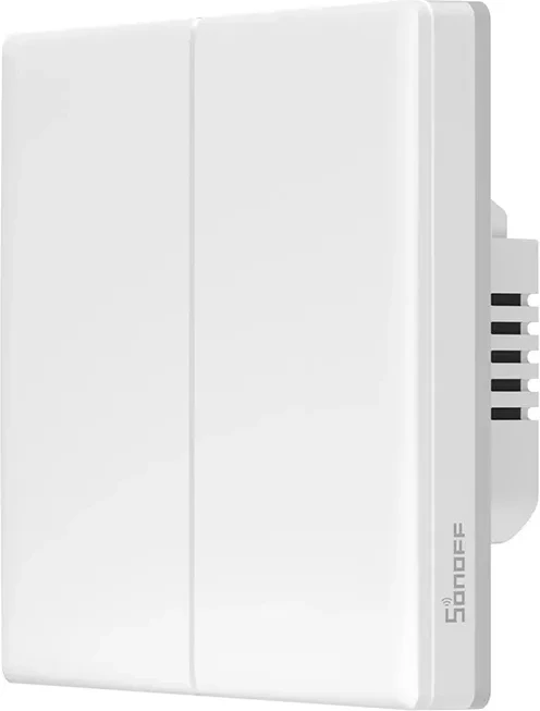 Pametno stikalo Sonoff TX T5 2C, 2-kanalno, Wi‑Fi, belo