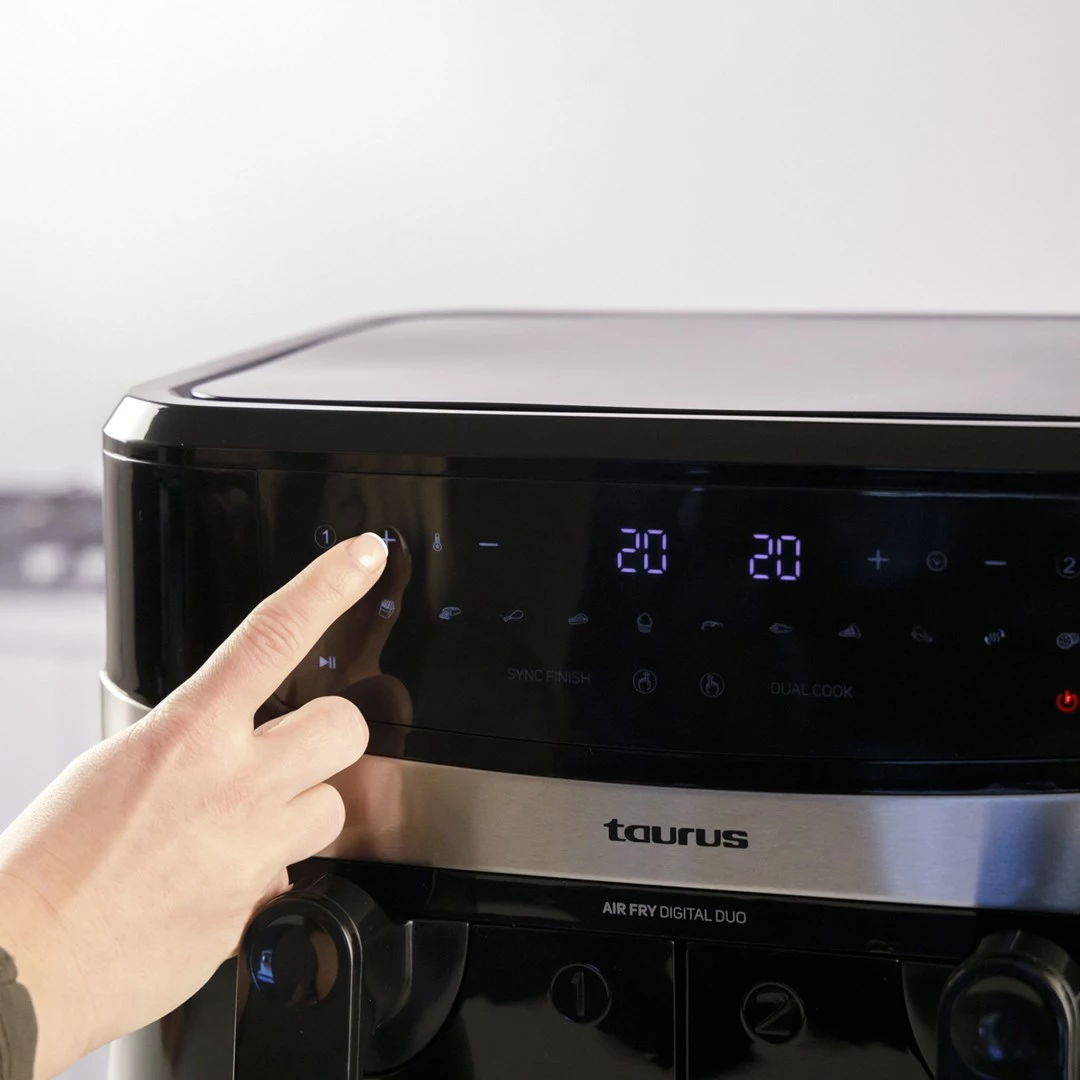Zračni cvrtnik Taurus Air Fry Digital Duo, 9 L, 2200 W, črn
