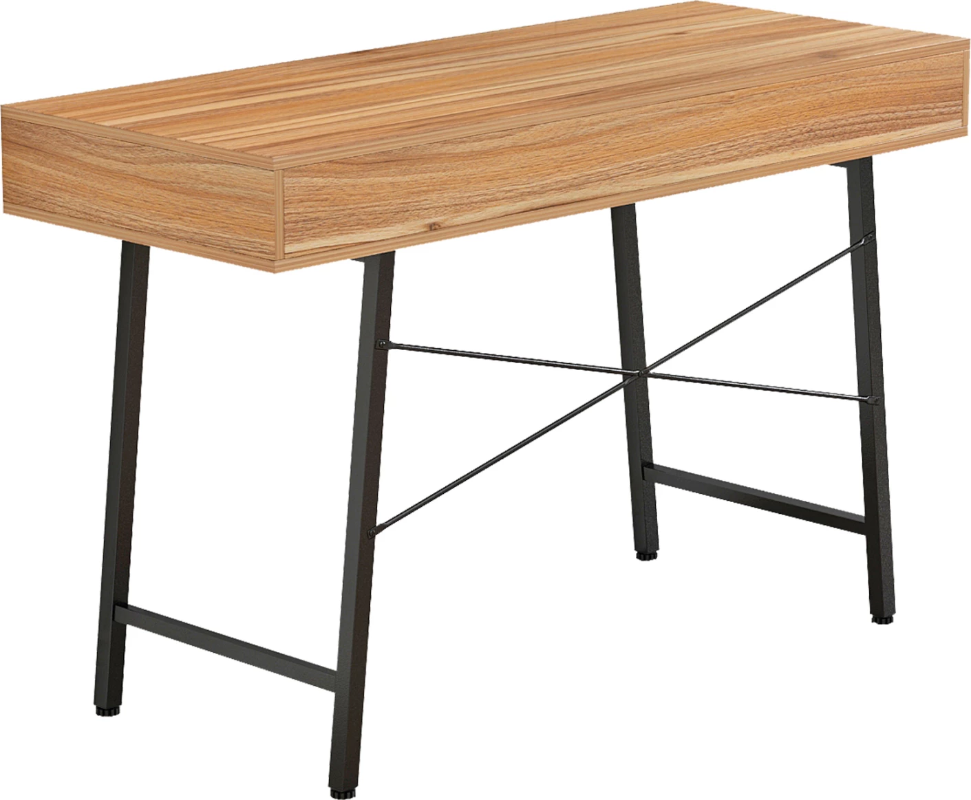 Pisarnaška miza FH2128.03, oreh-siva-črna, 120x48x76,5