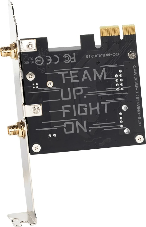 Omrežna kartica Gigabyte GC-WBAX210, PCI Express, brezžična, 2400 Mbit/s, črna