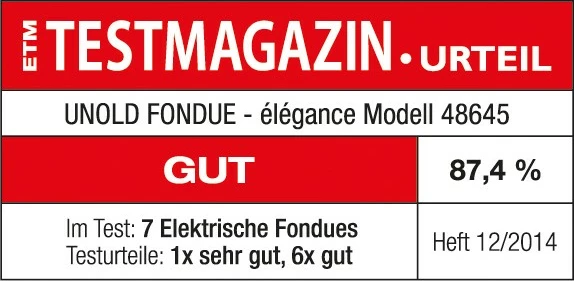 Set za fondue, 8 oseb, 1,5 L, črno-srebrn UNOLD 48645