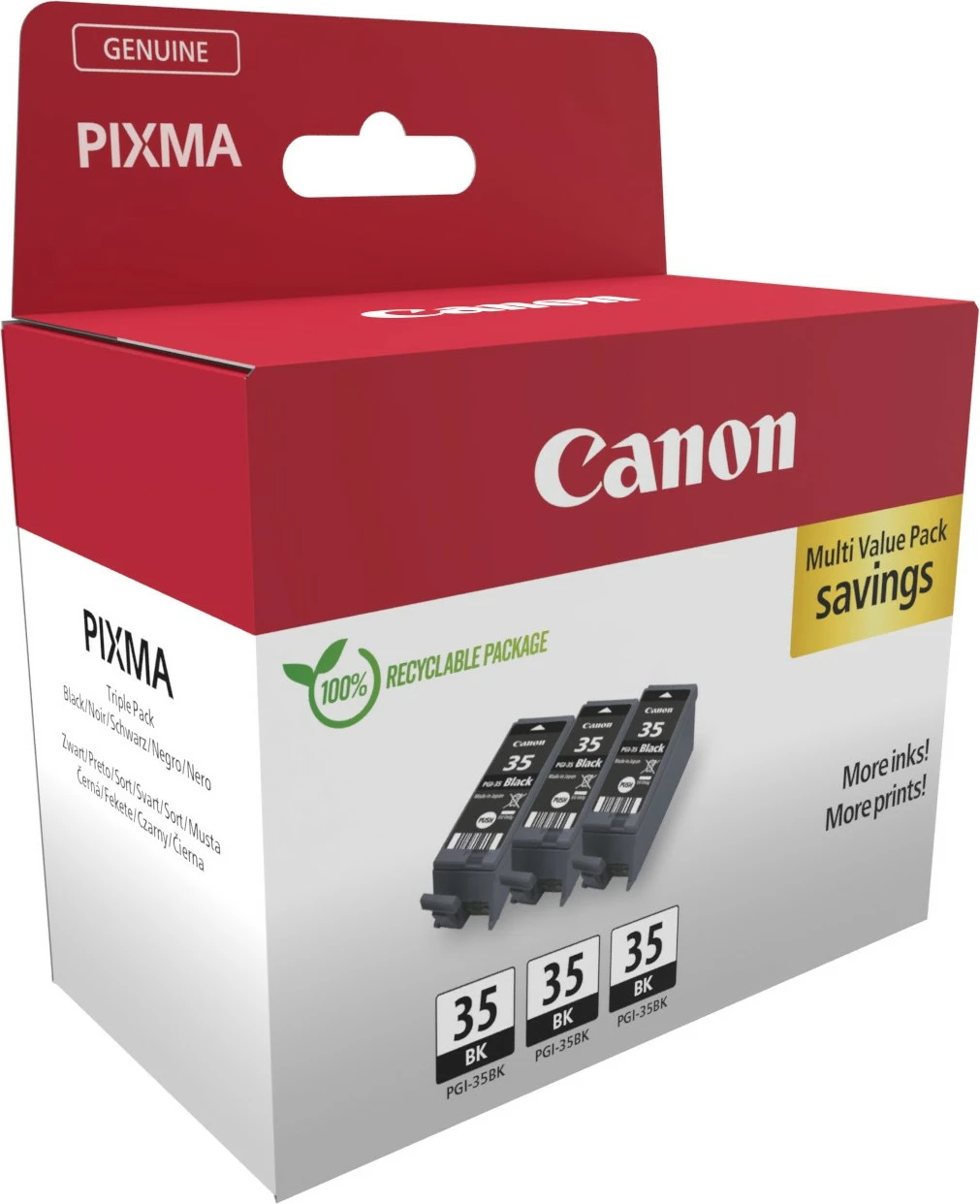 Toner črn Canon 1509B028, 3 kosi, večpakiranje