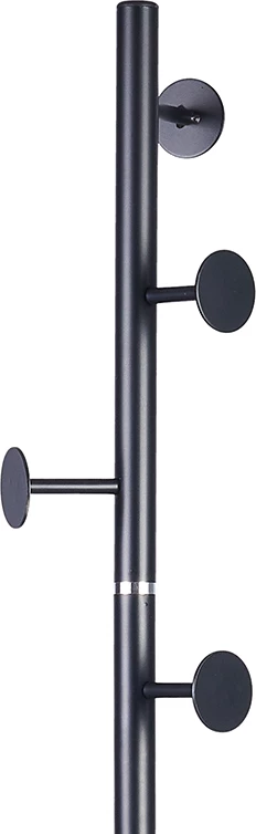 Stojalo za plašče Adriana, črn kovinski, 37x172 cm