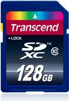 Kartica za pomnilnik Transcend 128GB SDXC, Class 10, modra