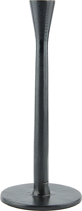 Držalo za sveče Lyse, aluminij, črno, 11x11x35 cm