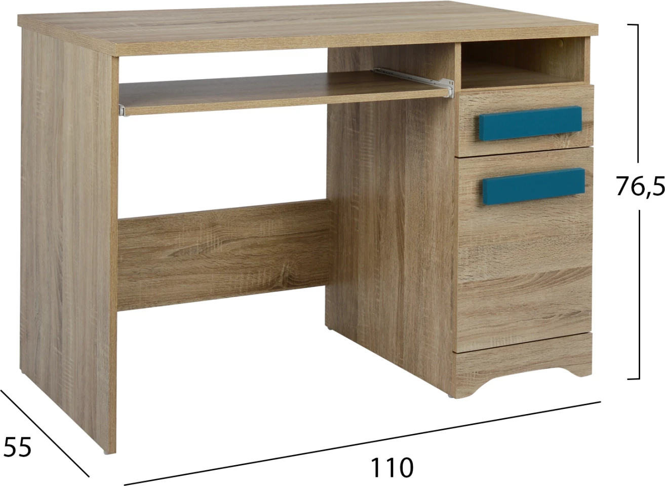 Pisalna miza za igralnico Sonama-Modri ročaji FH11154.01 110X55X76.5