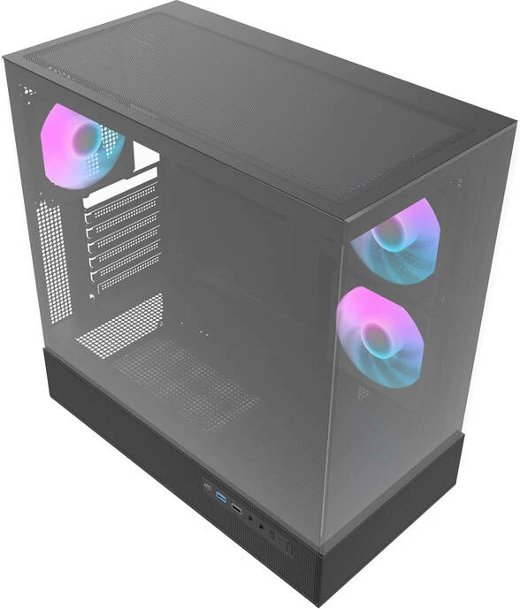 Računalniško ohišje Darkflash DPX90, Midi Tower, kaljeno steklo, črno