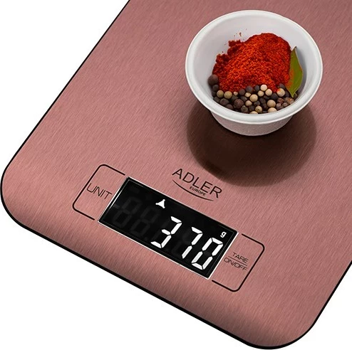 Kuhinjska elektronska tehtnica, 5 kg, bakrena Adler AD 3183c
