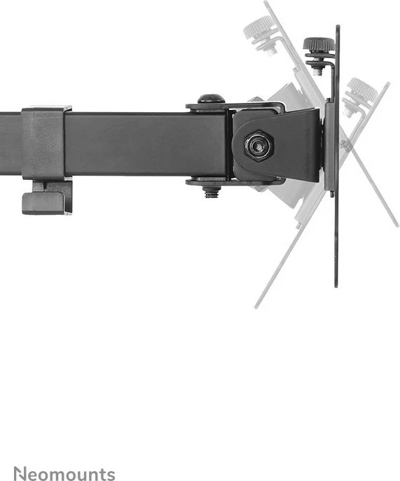 Krmilna roka za 4 monitorje Neomounts FPMA-D550D4BLACK, 13-32", nastavljiva višina, črna