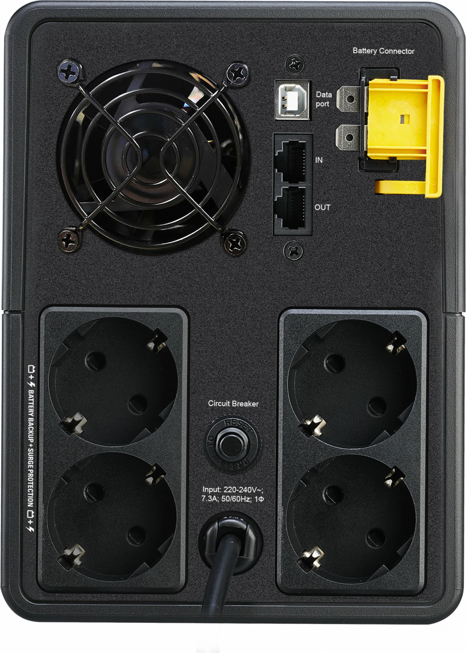 Neprerivno napajanje Line-Interactive 1,6 kVA (900 W), APC BX1600MI-GR, sinusni izhod, 140–300 V