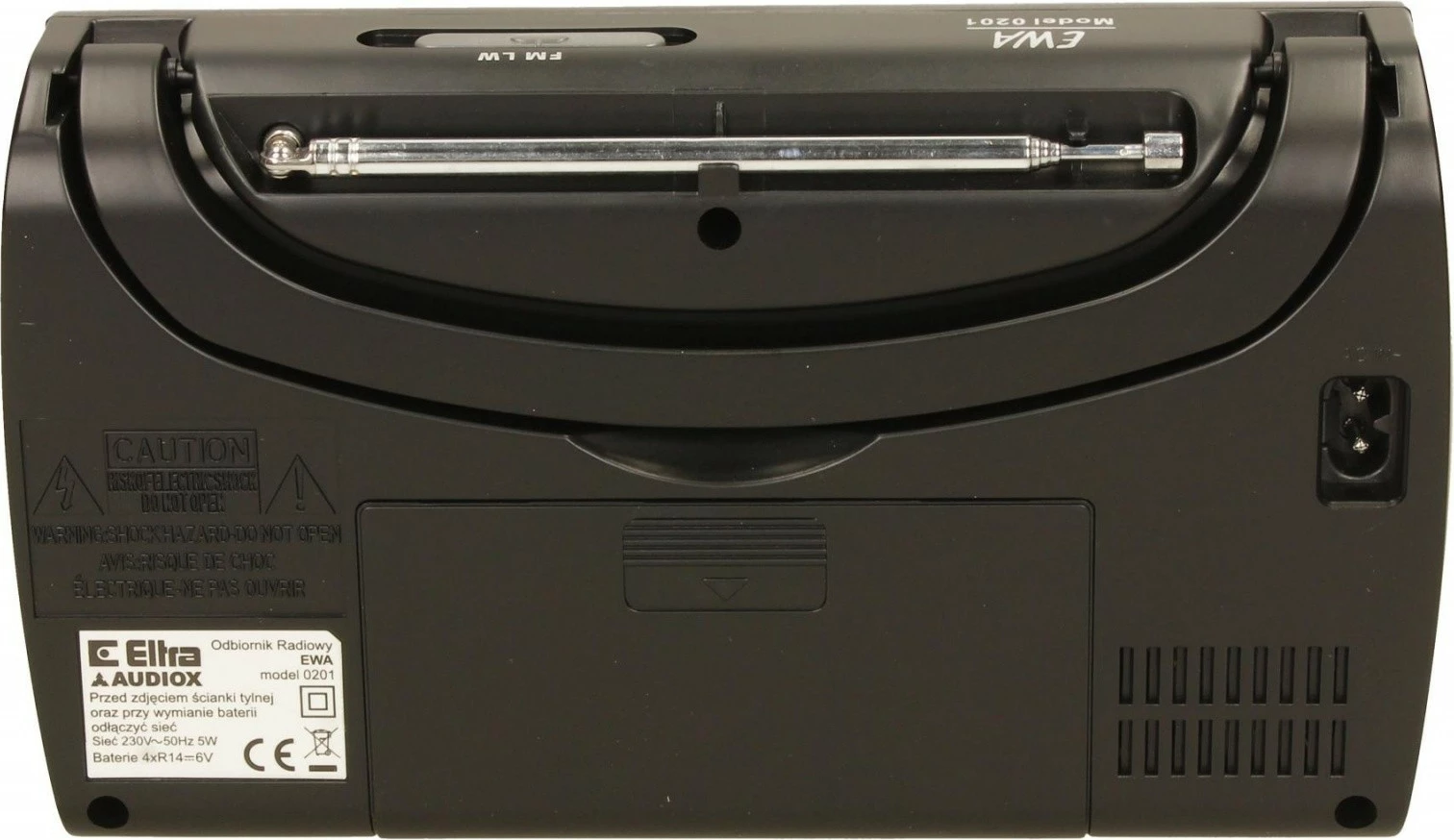 Prenosen radio Eltra EWA, mono, AM/FM, črn