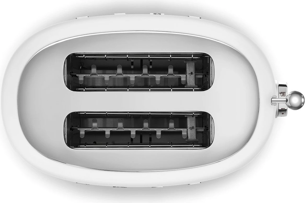 Toster SMEG TSF01WHMEU, 2 rezini, 950 W, mat bela