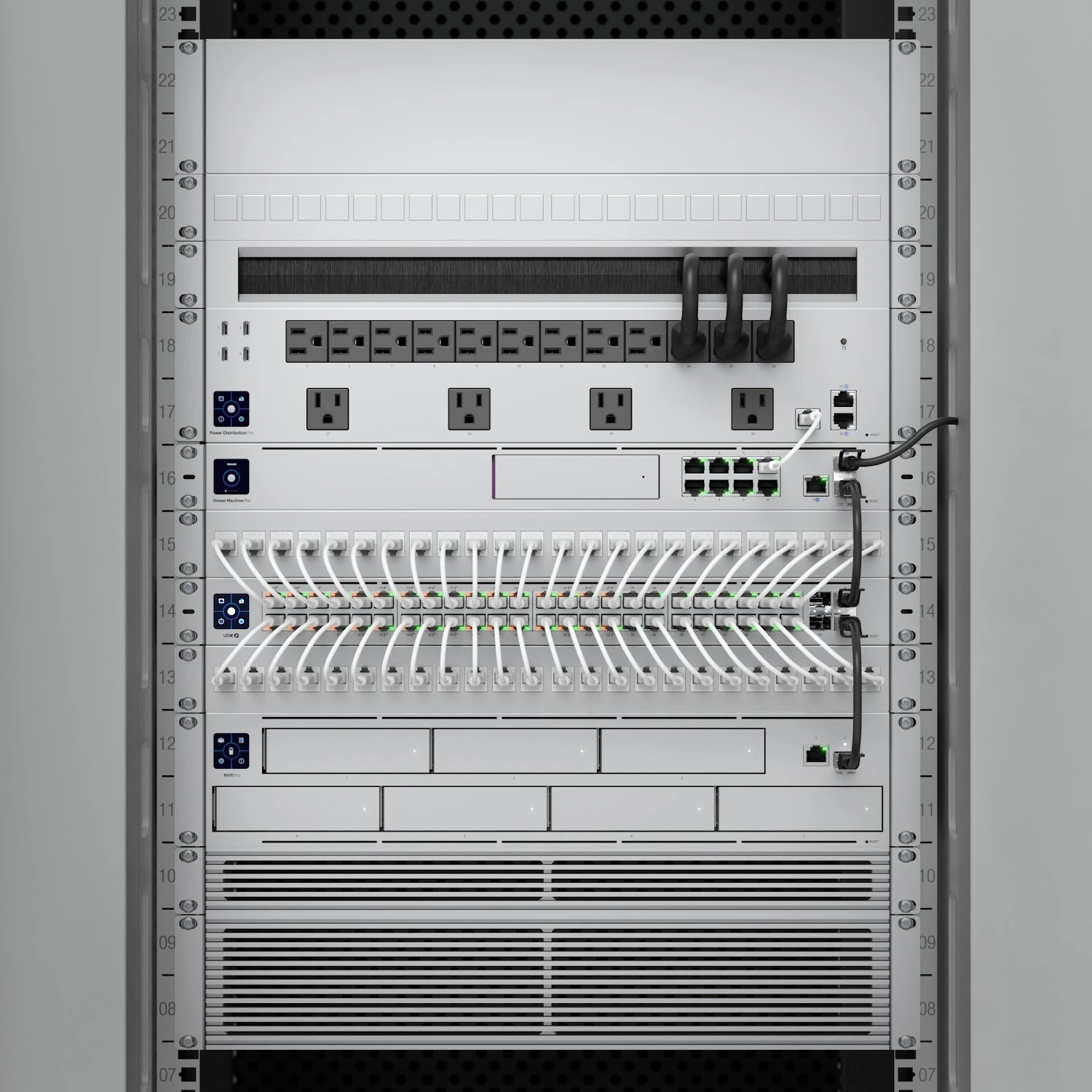 Vložki za kable Ubiquiti UISP UACC-Keystone-Blank, ABS, sivi