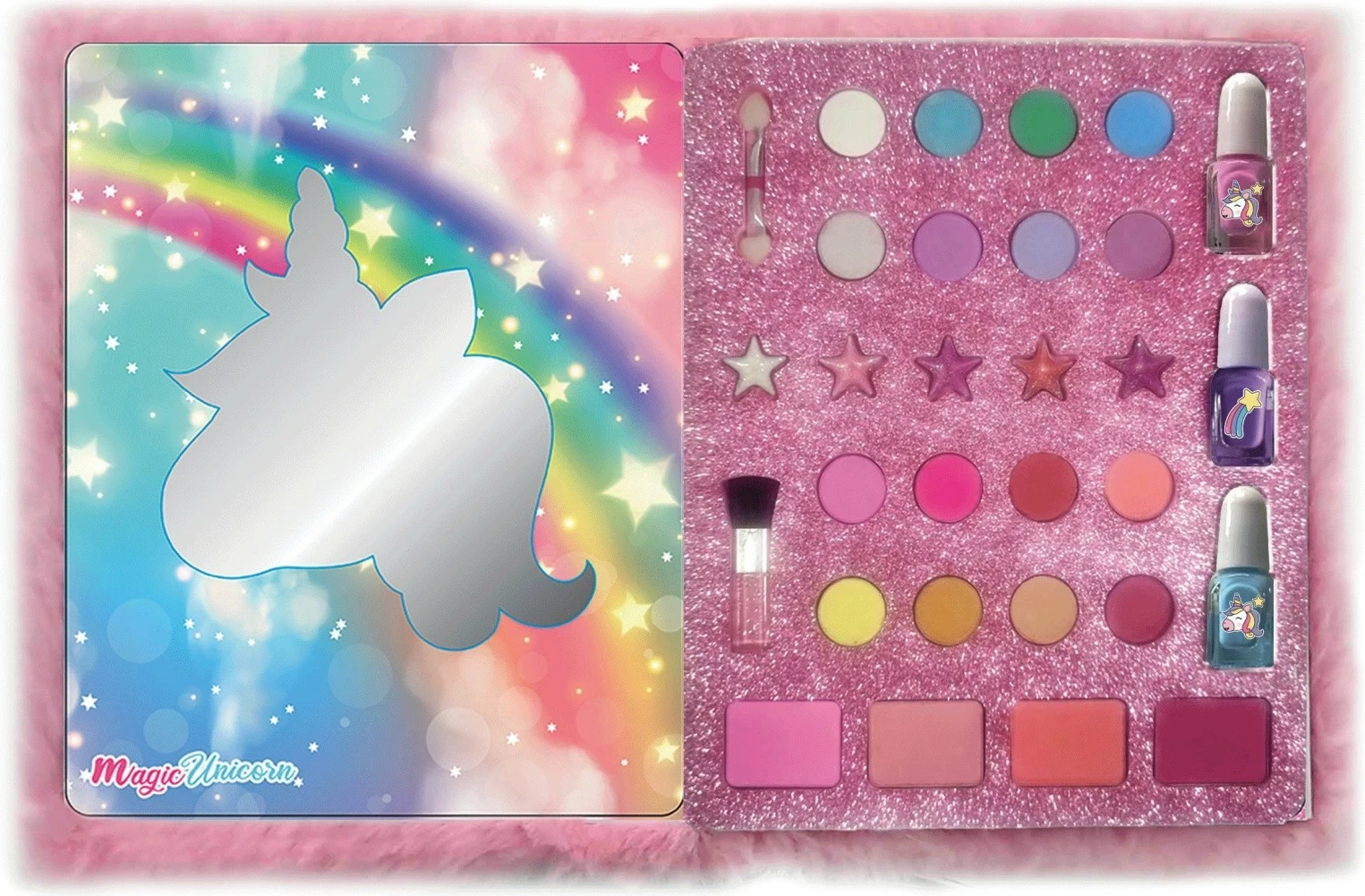 Set ličil Unicorn Nice Makeup Diary za deklice, rožnat