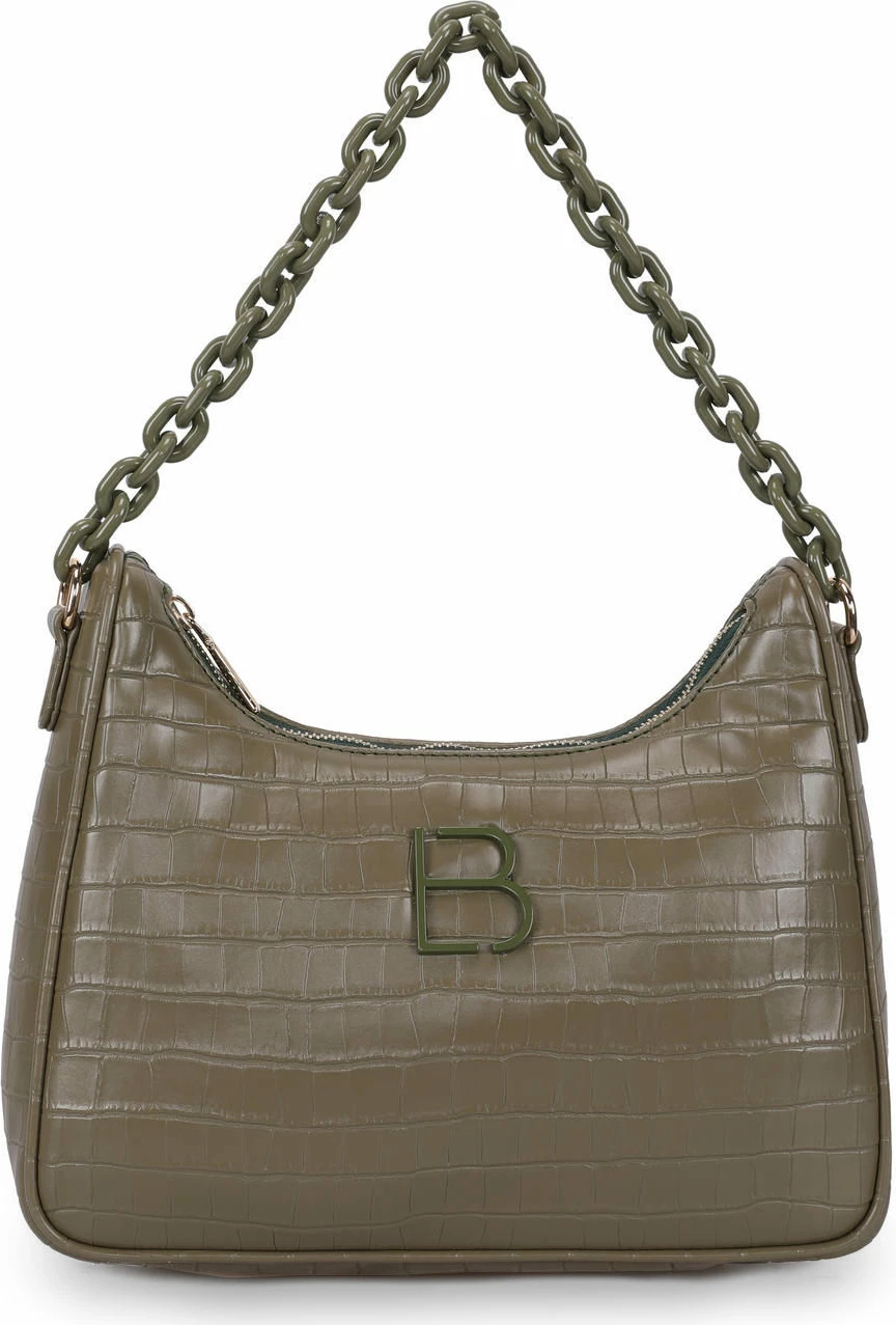 Torba za čez ramo, zelena, Croco Lucky Bees, 265
