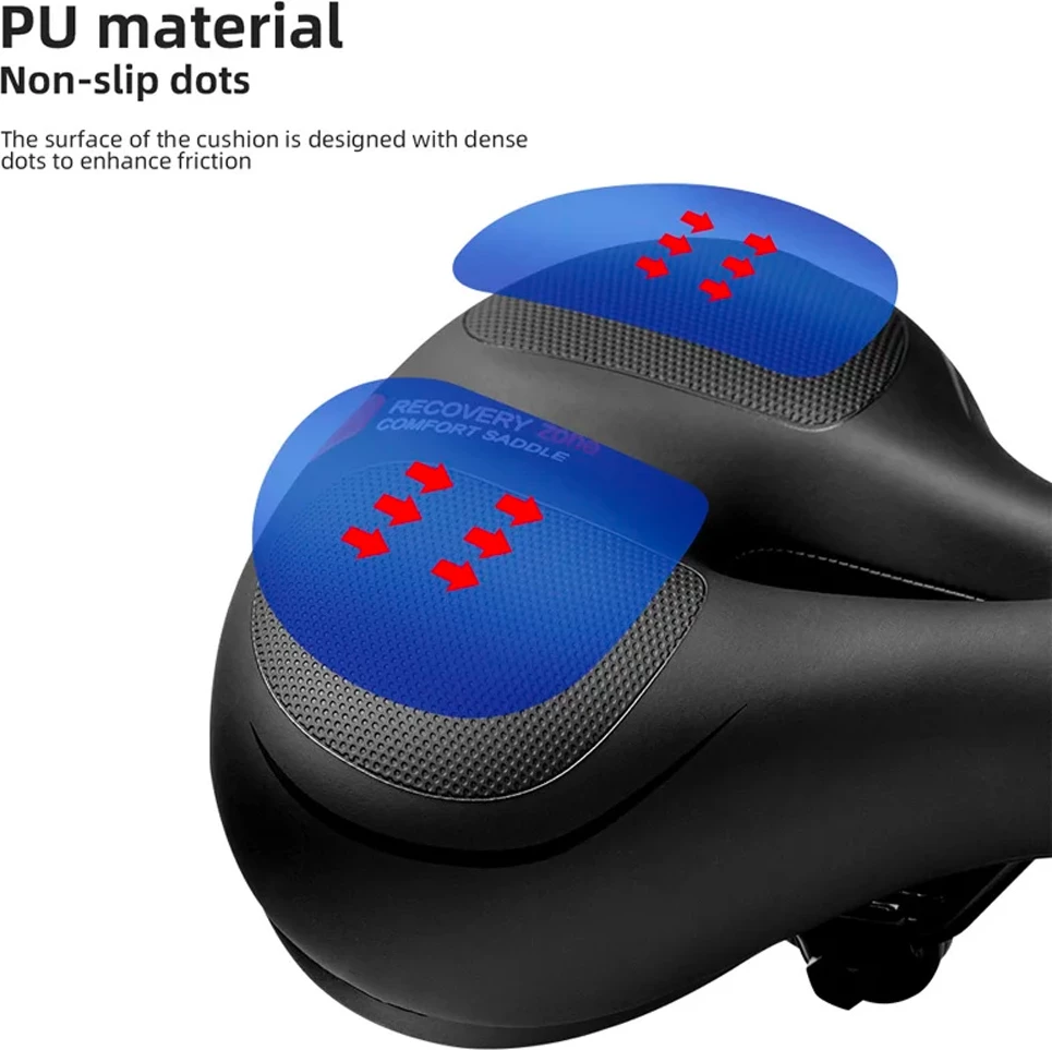 Sedež za kolo Rockbros AQ-6090R, črn in rdeč