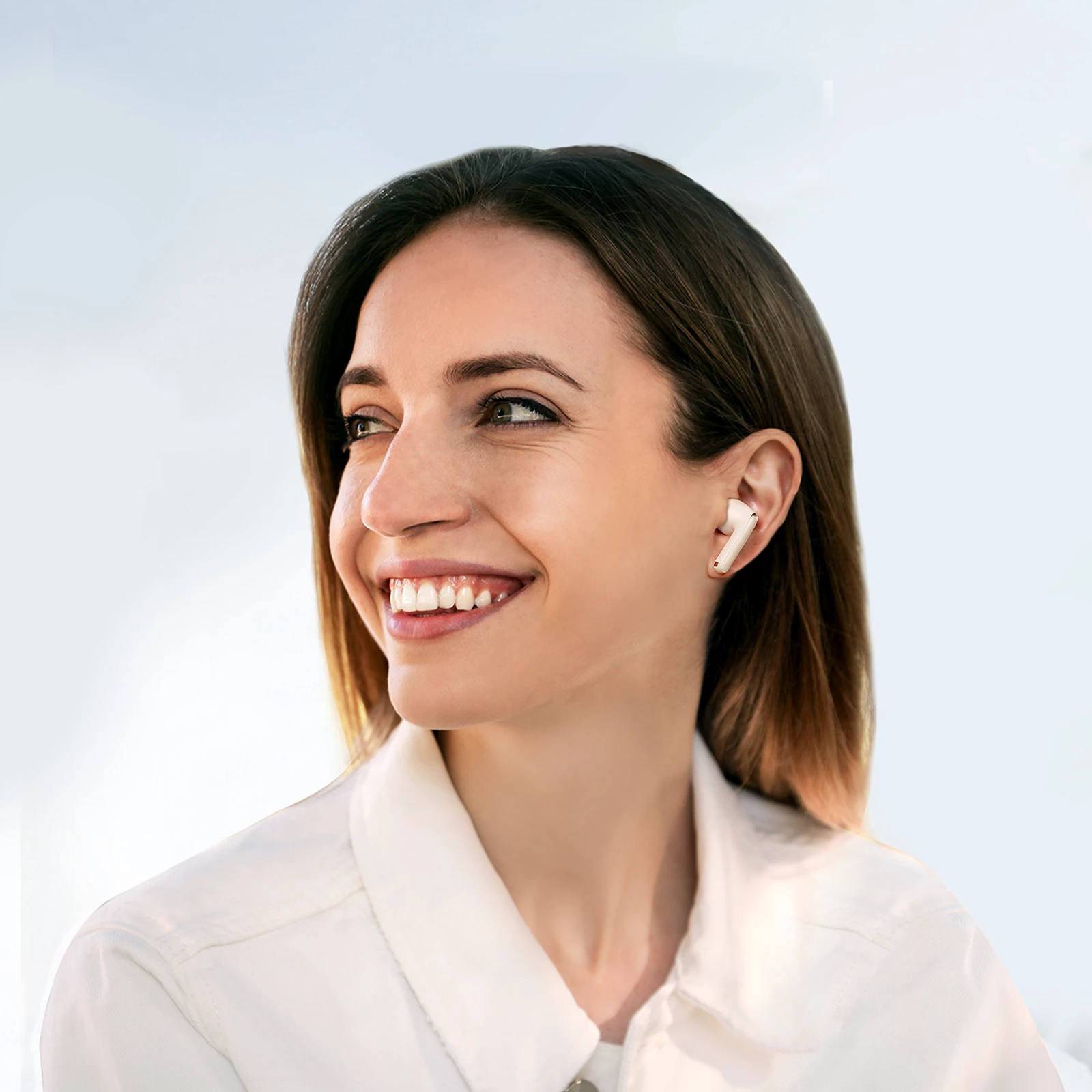 Brezžične TWS slušalke Joyroom Funpods Series JR-FB1, Bluetooth 5.3, bež