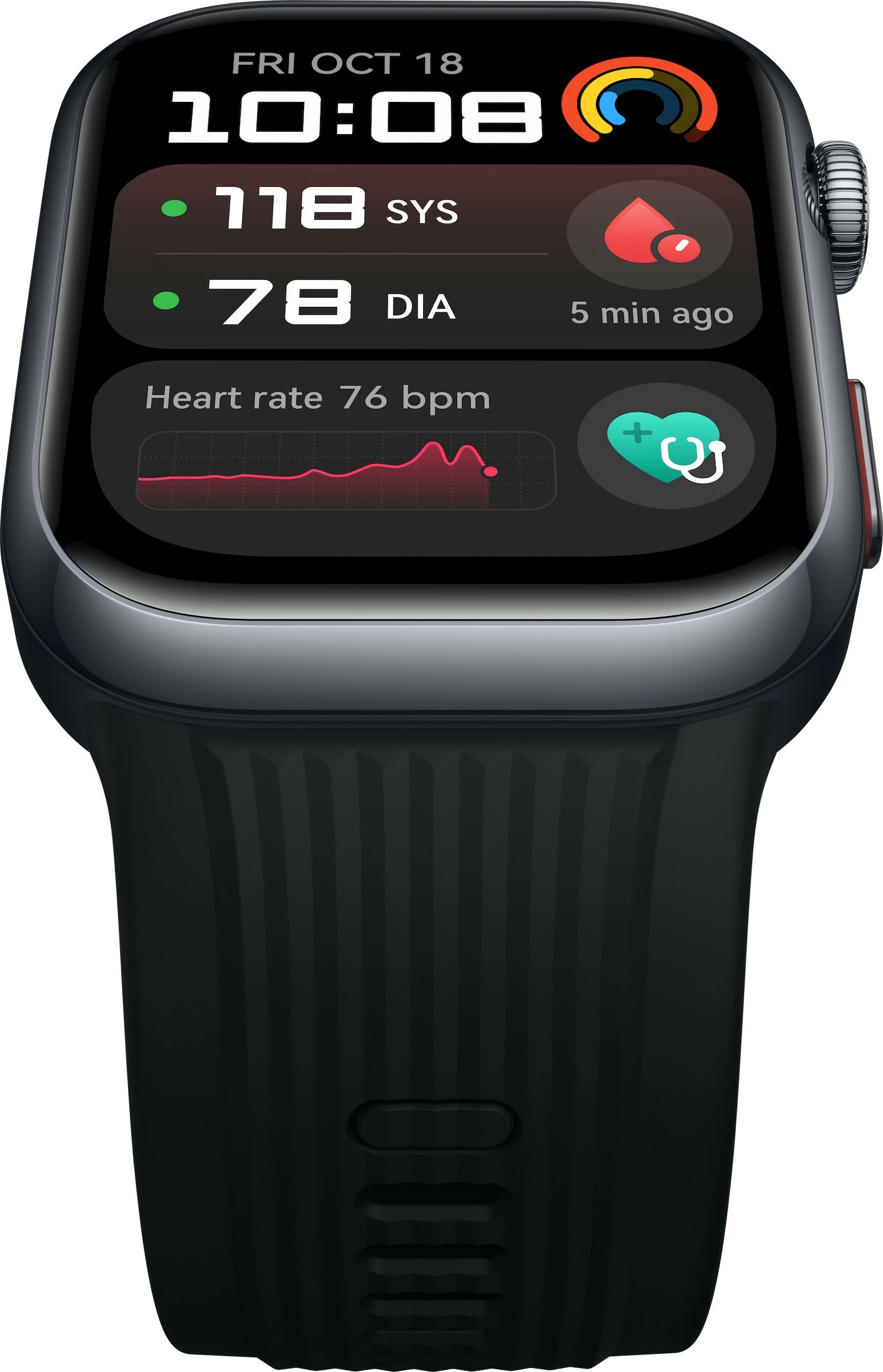 Pameten vodoodporen Smartwatch Huawei Watch D2 (Luca-B19), 1,82", 5 dni baterije, črn